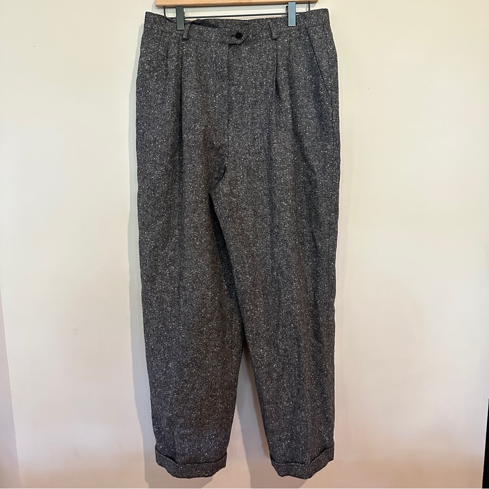 Lauren Ralph Lauren 100% Lambswool Textured Trousers Pants